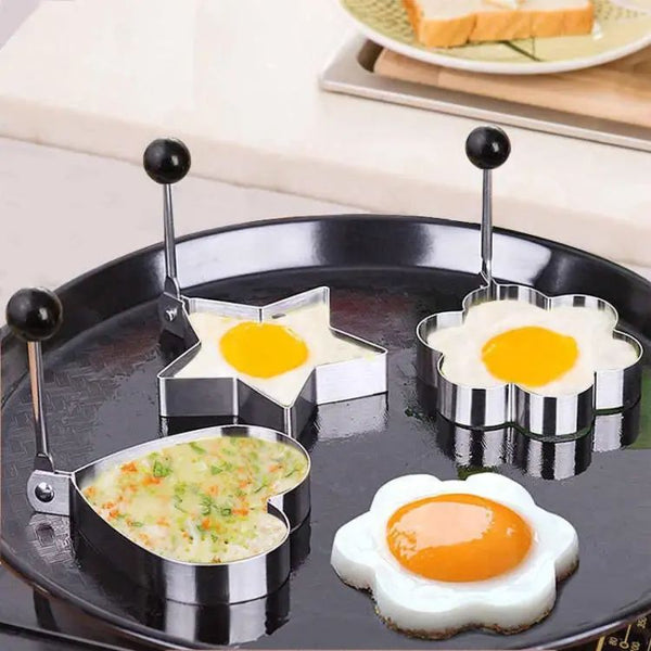 TAINLESS STEEL EGG PANCAKE RINGS FRIED EGG PANCAKE SHAPER OMELETTE MOLD MOULD FRYING COOKING TOOLS KITCHEN ACCESSORIES GADGET RINGS