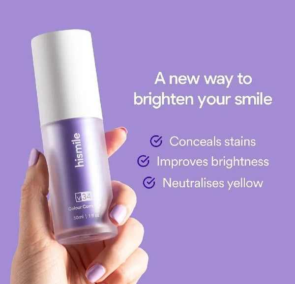 Hismile V34 Purple Whitening Toothpaste Remove Stains Reduce