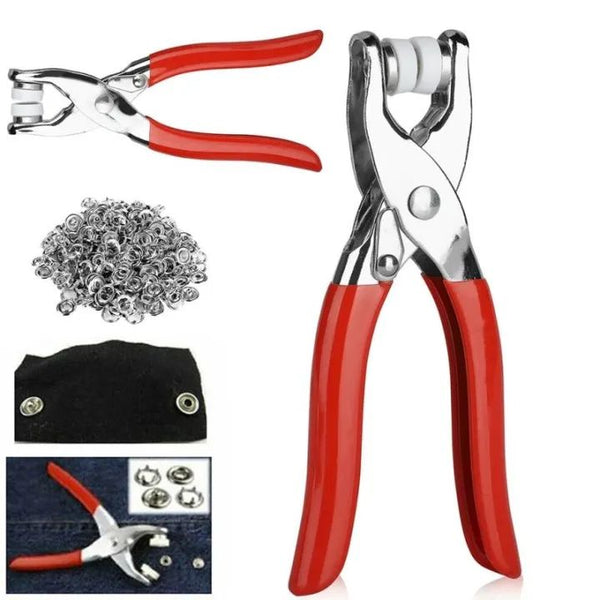 Metal Press Button Pliers Metal Sewing Prong Rings Buttons Clip Pliers DIY Clothes Tool for Sewing Leather Rivets Bags Clothes
